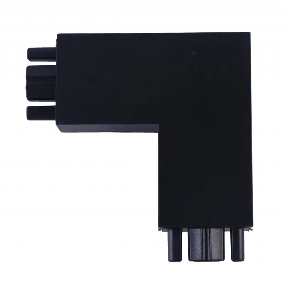 Коннектор шинопровода угловой AC-B-TL черный серии TOP-LINE IN HOME