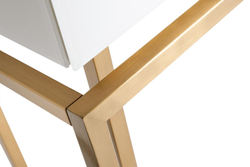 Консоль Garda Decor бело-золотая kfg070