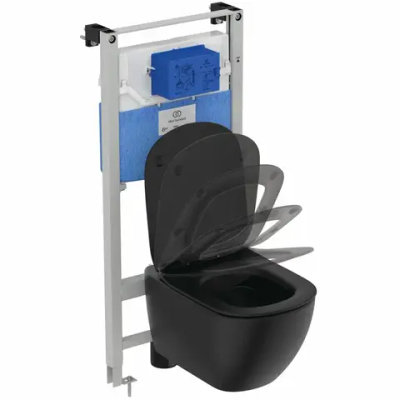 Промо-комлект 3 в 1 T4932V3 TESI Rimless+ Безободковый подвесной унитаз, T5522V3 TESI Сиденье и крышка, R046367 PROSYS 2.0 Встраиваемая инсталляция