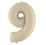 Цифра "9" Кремовая