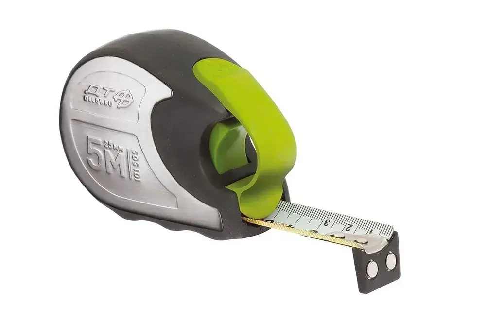 Рулетка Дело Техники металлическая с нейлоновой лентой 5м х 25мм, 101505