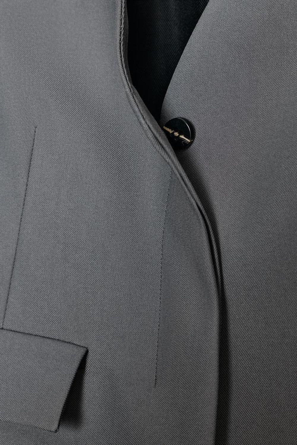 ZARA ДЛИННЫЙ ЖИЛЕТ НА ЗАПÁХЕ, СЕРЫЙ