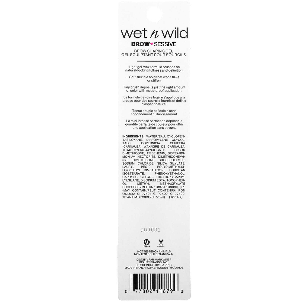 wet n wild, Гель для бровей, 1111879 коричневый, 2,5 г (0,09 унции)