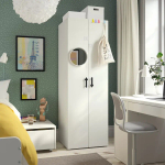 Шкаф - PLATSA/ SMÅSTAD / SMАSTAD  IKEA/ ПЛАТСА/СМОСТАД  ИКЕА, 60х57х181 см, белый