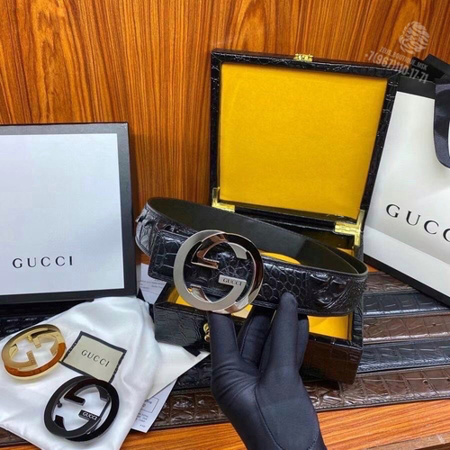 Ремень Gucci из кожи крокодила