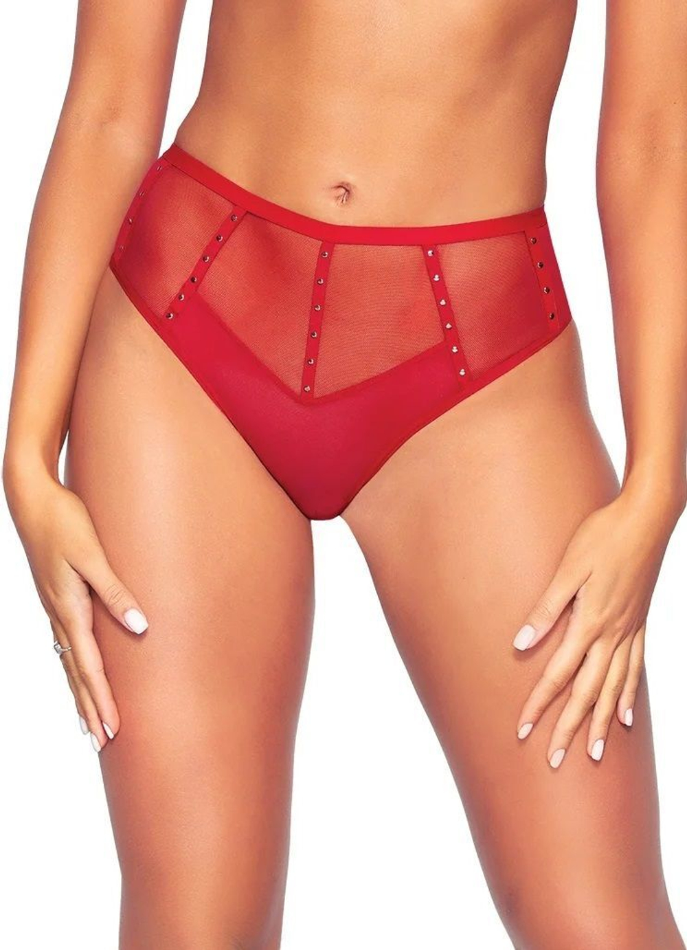 Красные трусики-бразилиана Pois Pois (Размер: M) (Цвет: красный)