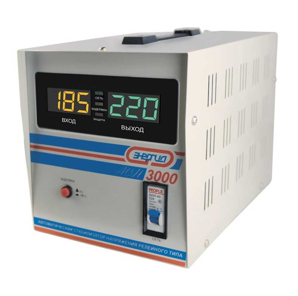 Однофазный стабилизатор напряжения Энергия АСН 3000