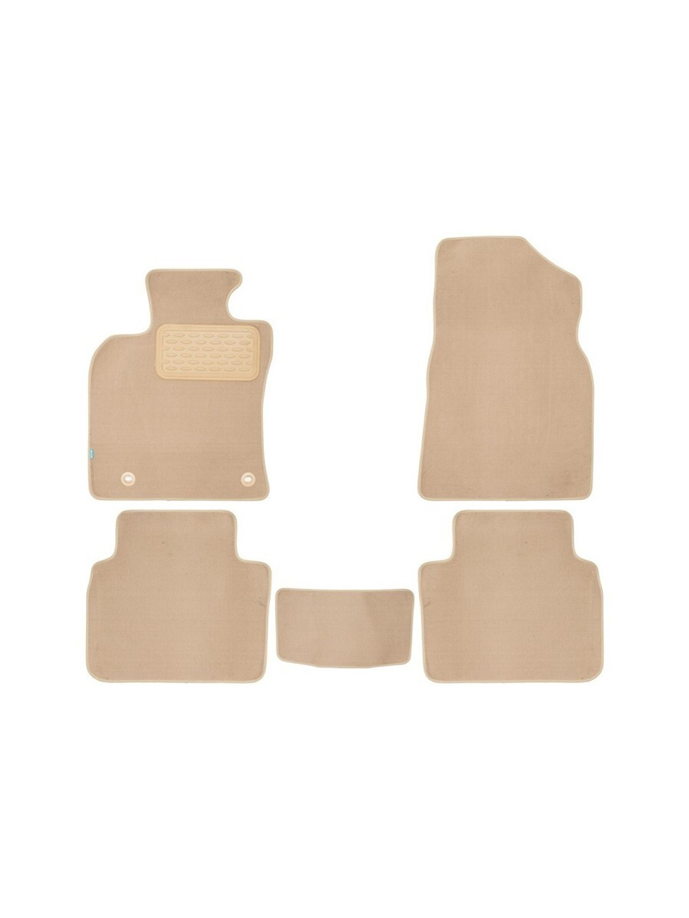 Коврики в салон для, EXEED TXL M32FL, 2021-, 5 шт. (текстиль, бежевые) KLEVER0410600322112KH