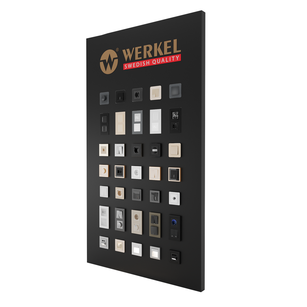 Настенный стенд на 45 постов 1060х1830х50 мм (Werkel)