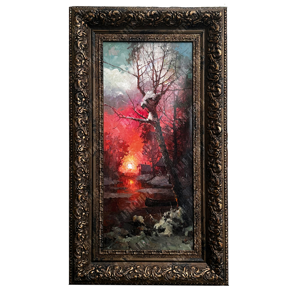 Быков В. А. Красное утро. Холст, масло. Россия. 2020 г.