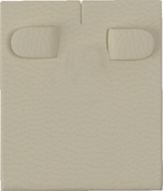 Вкладыш 09/наклонный/для серег/2 язычка/прорезь для нитки