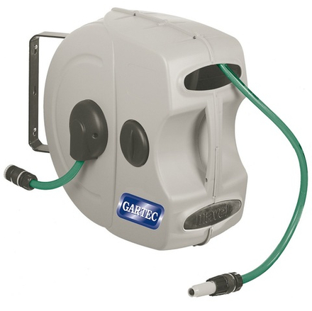 Катушка закрытого типа пластиковая для воды, 10 бар, шланг 20 метров, GARTEC (Италия)