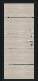 Лайн Букле черное/Cappuccino Veralinga 205*86 левое