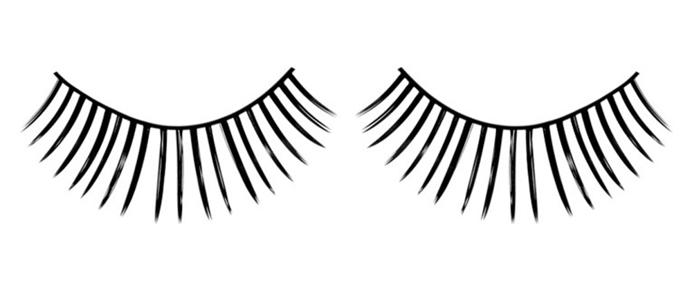 Утолщенные накладные ресницы Deluxe (Цвет: черный)