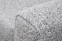 Диван трехместный Турин(Turin)(2 секции) с канапе и мех черно/серый Santo1606 255x163,5xx68см Garda Decor