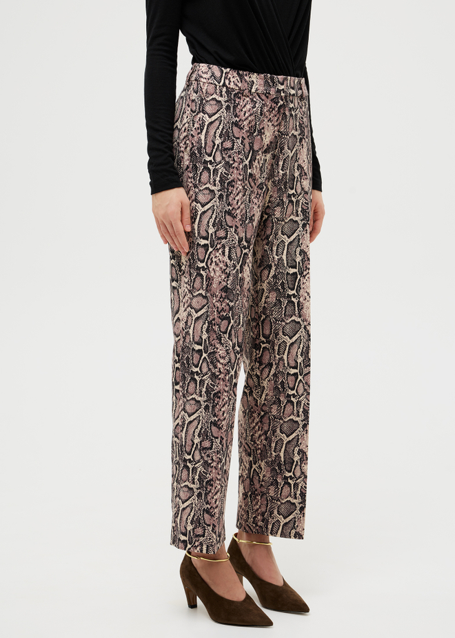 Брюки прямые укороченные