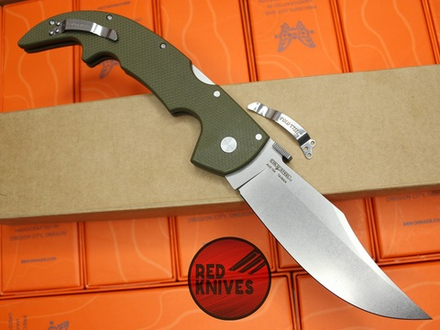 Нож Cold Steel Espada Large - зеленая олива рукоять, клинок стоунвош
