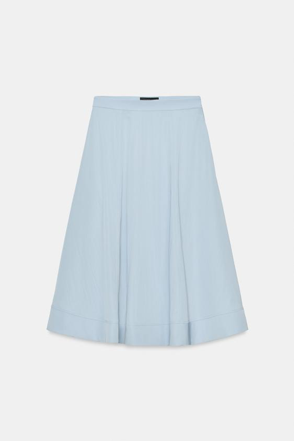 ZARA ЮБКА МИДИ-КЛЕШ — ZW COLLECTION, ГОЛУБОЙ