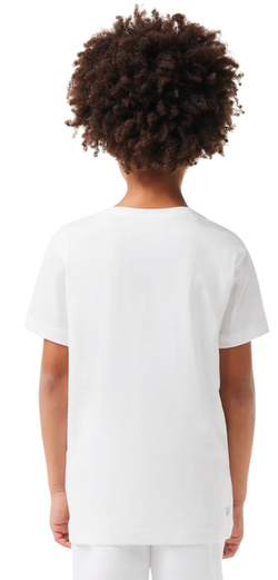 Футболка для мальчика теннисная Lacoste Oversized Tennis with XXL Logo - белый
