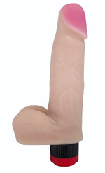 Вибратор-реалистик из неоскин - 20,2 см. (Цвет: телесный)