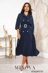 Платье 3154-темно-синий Minova