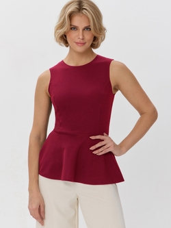 Вечерний топ-блузка с баской