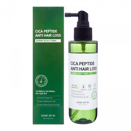 SOME BY MI CICA PEPTIDE ANTI HAIR LOSS DERMA SCALP TONIC Пептидный тоник против выпадения волос с экстрактом центеллы азиатской 150мл