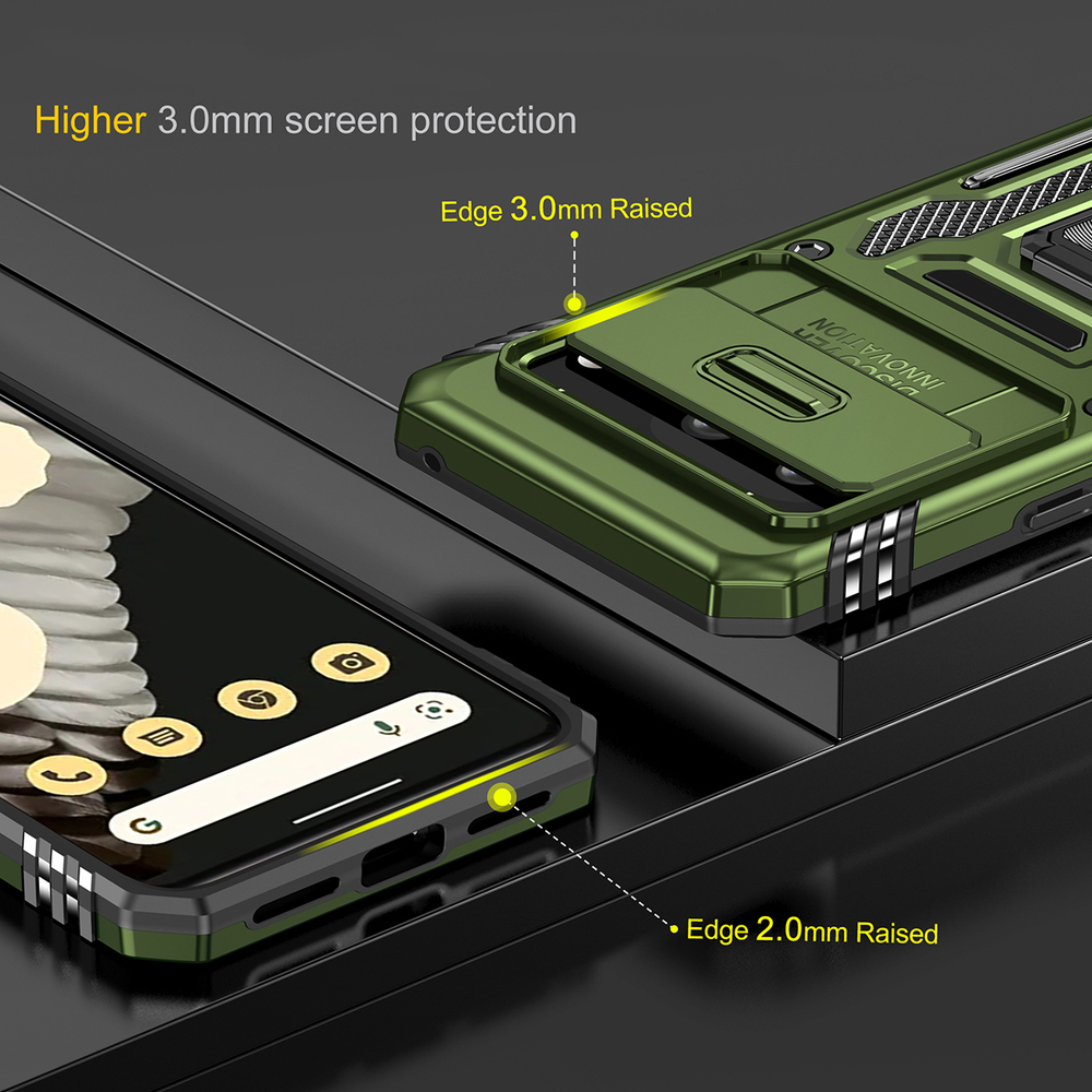 Чехол Safe Case с кольцом и защитой камеры для Google Pixel 7a