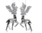 Украшение-подвеска Лесной олень в серебре 16 см., Kaemingk (516286)