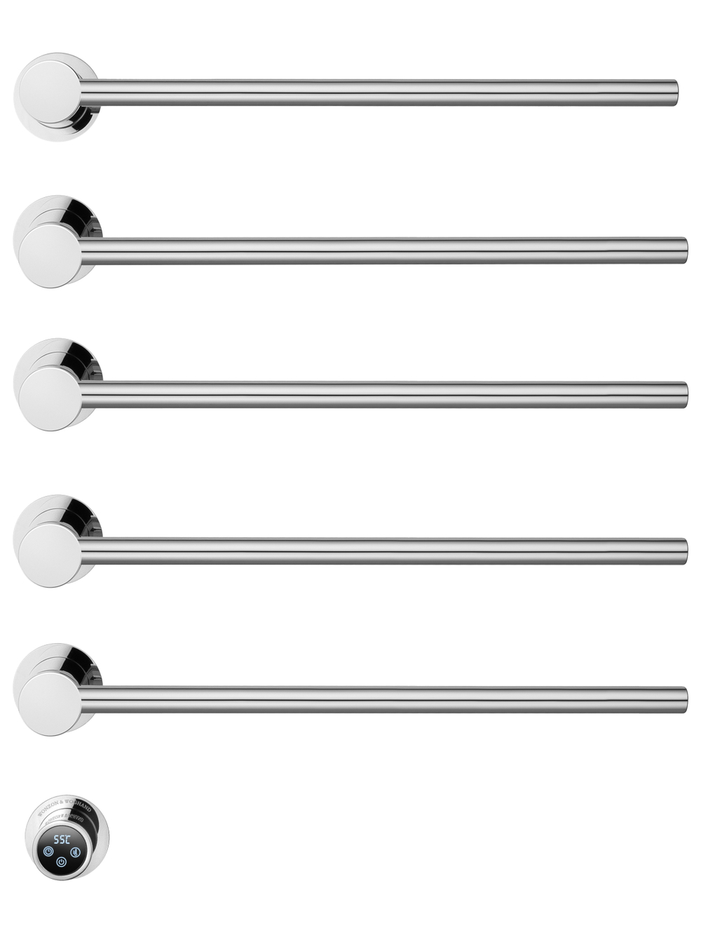 Полотенцесушитель электрический встраиваемый WONZON & WOGHAND HAMBURG, Хром (WW-AL315-CR)