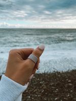 Кольцо Bubble широкое