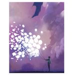 Тетрадь на кольцах А5 165х215 мм, 160 л., твердый картон, клетка, BRAUBERG, "Мечты", 404092