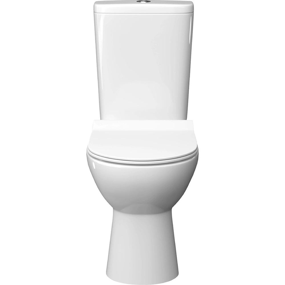 Унитаз-компакт "Альбано" R Slim МСМЛбезободк. (ниж.под,гор.выпуск, сид.полип.м/лифт2кн.арм.) КЕРАМИН