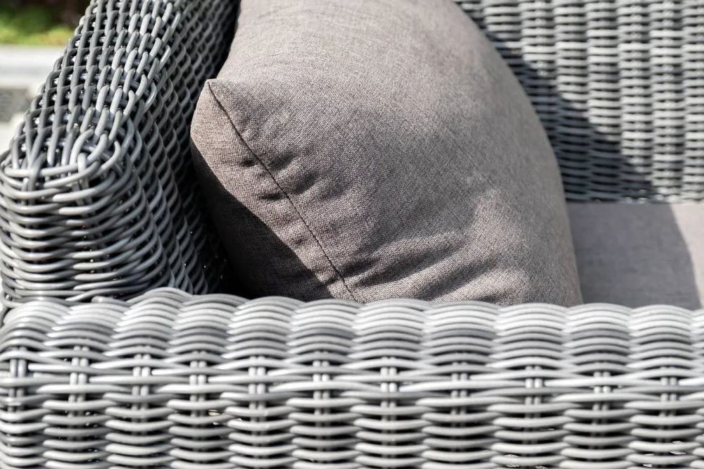 "Капучино" лаунж-зона из искусственного ротанга, цвет графит