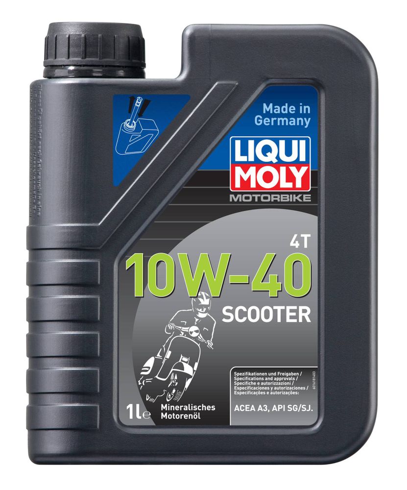 Моторное масло Liqui Moly Racing Scooter для 4Т скутеров, минеральное (10w40)