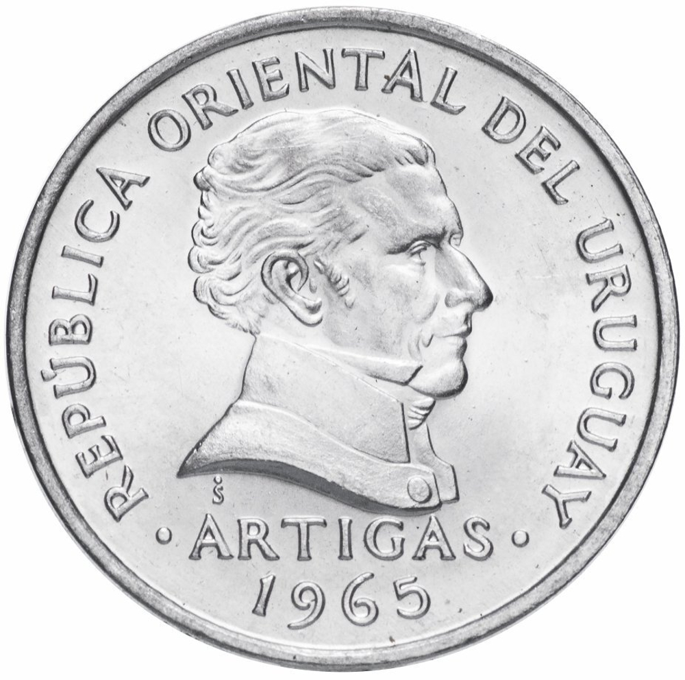 50 сентесимо. Уругвай. 1965 год. UNC