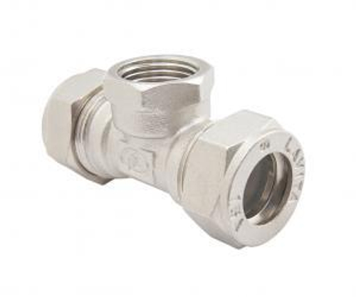 Муфта 15А*1/2" нар. Никель