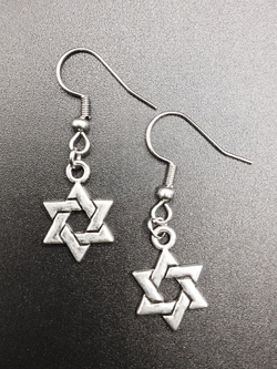 Серьги Звезда Давида малые