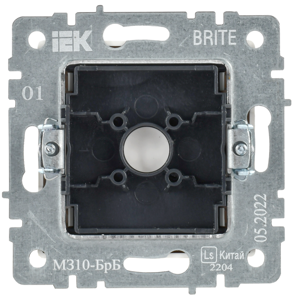 BRITE Заглушка с суппортом МЗ10-БрБ белый IEK