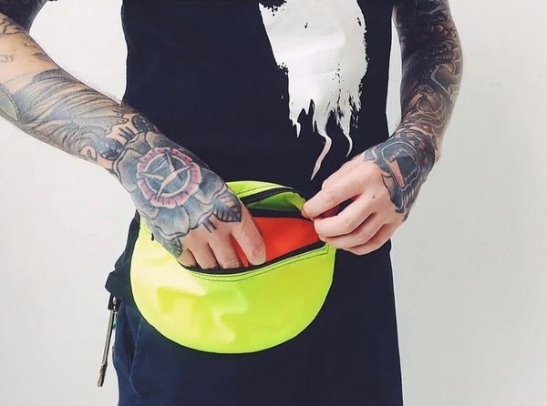 Сумка Поясная Сигнальная Лимонная - фото 1