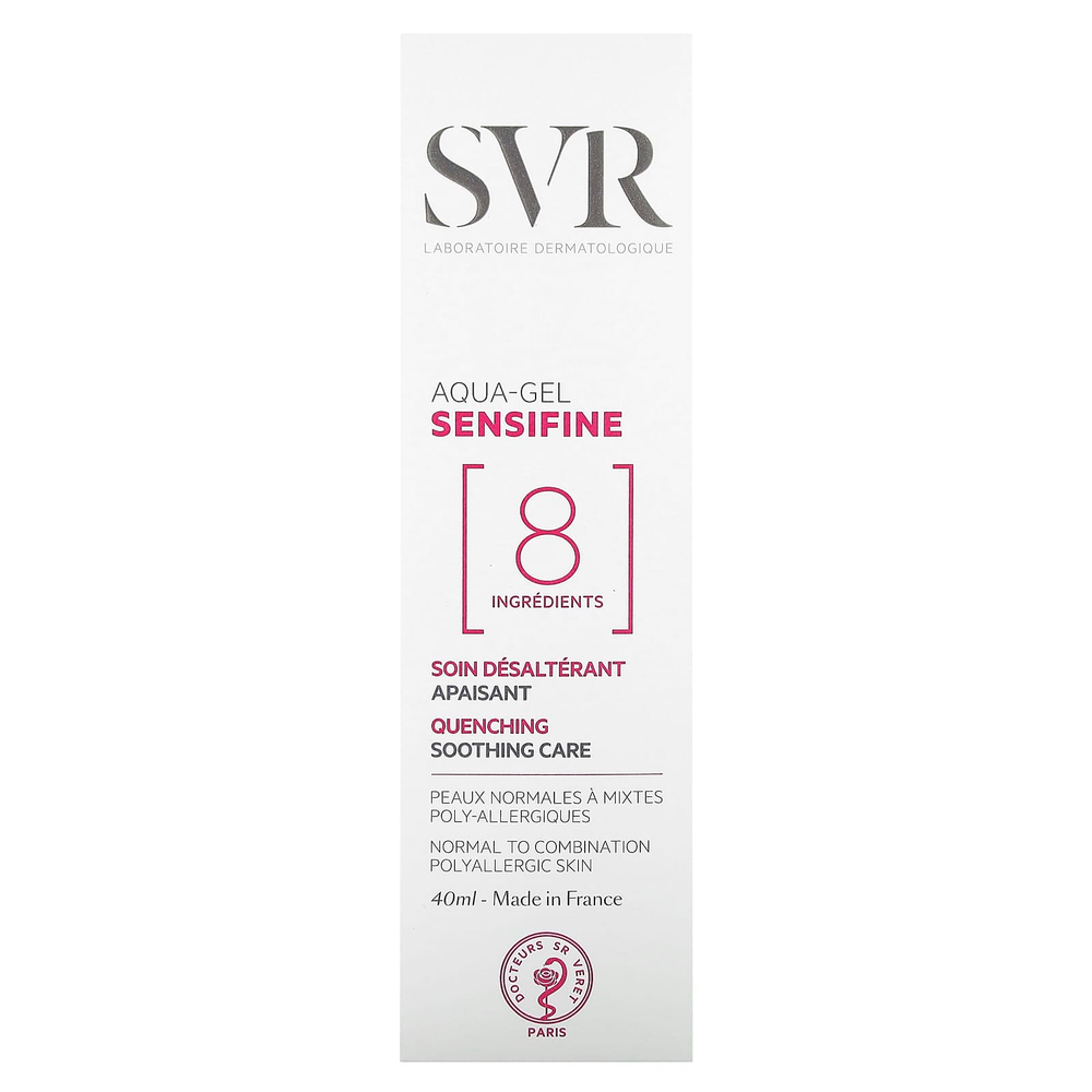 SVR, Sensifine, Aqua-Gel, Aqua-Gel, без отдушек, 40 мл (1,4 жидк. унции)