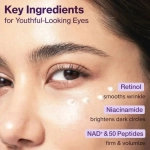 numbuzin крем для кожи вокруг глаз с пептидами No.9 NAD+ Retinol Volumetox Eye Cream (10мл)