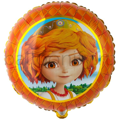 Фольгированная фигура, круг, РУС Царевны Варвара,18"/46СМ