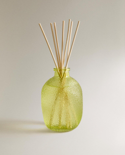 Zara Home Аромадиффузор Lime & Peppermint 435 мл, тростниковые палочки микадо, аромат свежий цитрусовый, Горчичный
