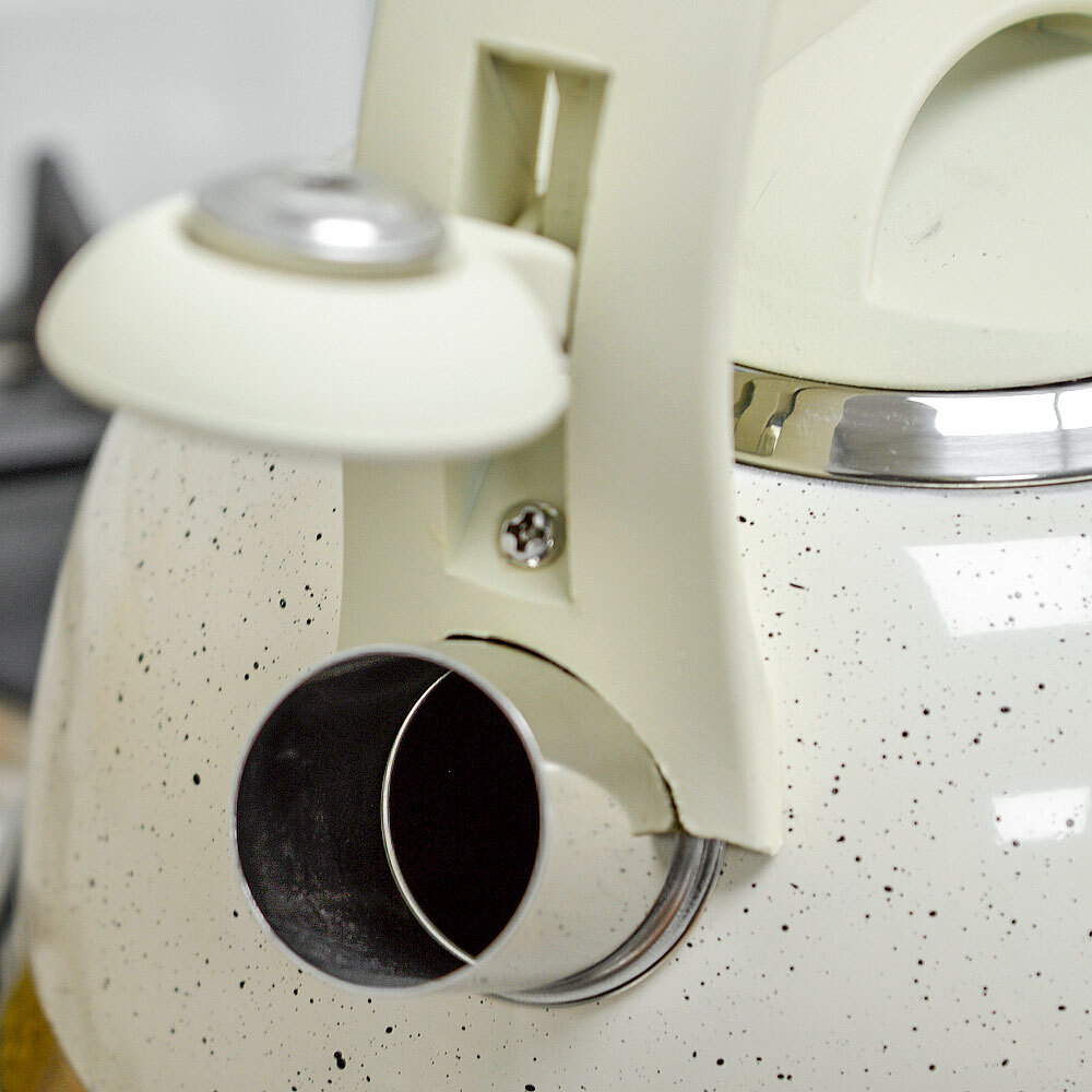 Чайник 3л нерж со свистком, индукция, ручка soft-touch, Z-4520