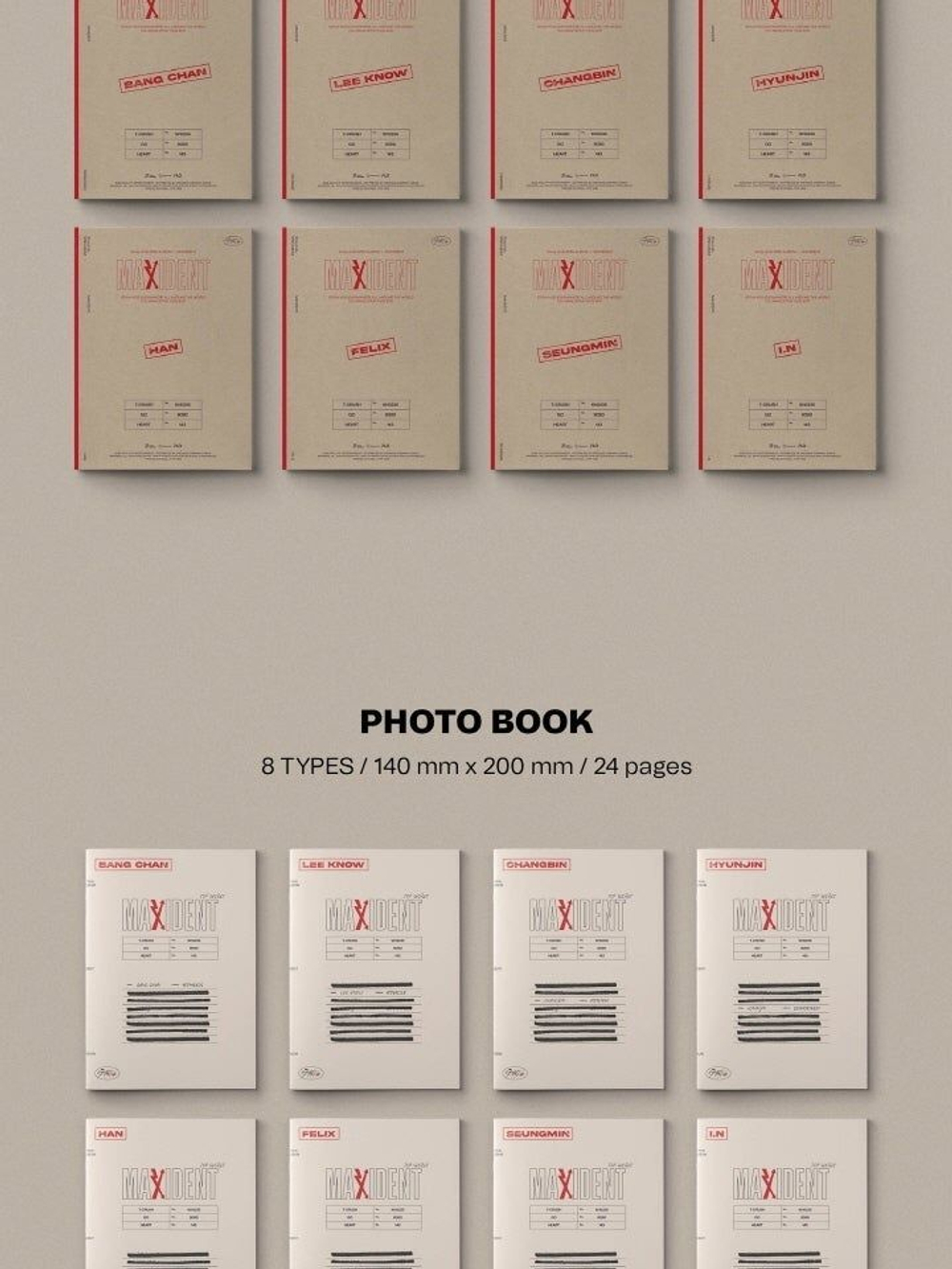 Альбом STRAY KIDS - MAXIDENT CASE Edition 8 Version SET