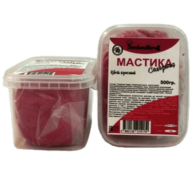 Мастика на какао масле Domkonditeroff 0.5 кг КРАСНАЯ