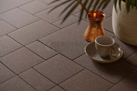 Тротуарная плитка Steingot Бавария, цвет Темно-коричневый, Моноцвет, мультиформат, толщина 60 мм