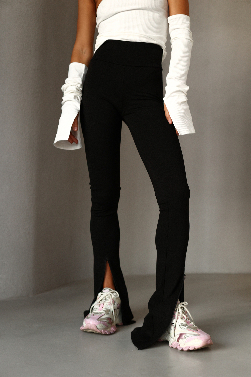 Леггинсы с молнией