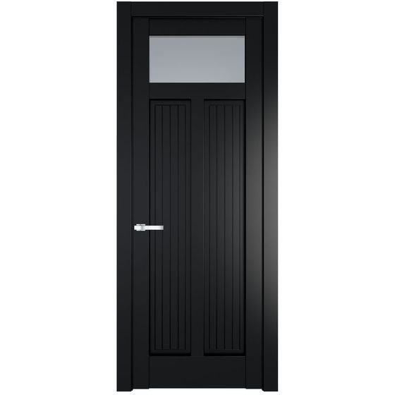 Фото межкомнатной двери эмаль Profil Doors 3.4.2PM блэк стекло матовое